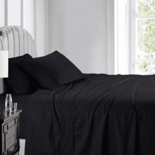 JUEGO DE SABANAS NEGRO