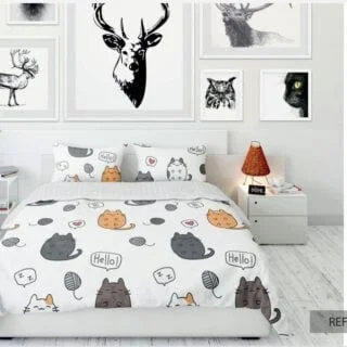 JUEGO DE SABANAS CATS