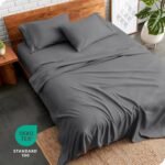 Juego de sabanas Gris oscuro unicolor utrasoft