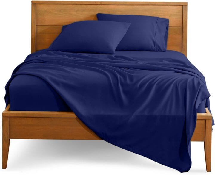 JUEGO DE SABANAS AZUL OSCURO MA