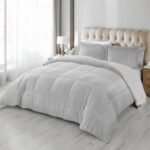 Edredón Ovejero Piel de Conejo Gris Plata