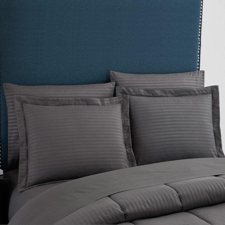 Edredon comforter Edredón tipo Plumón Gris Oscuro