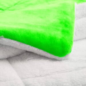 Edredón Ovejero Piel de Conejo Verde Limón