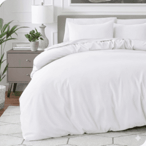 Combo Duvet más Plumón unicolor Liso Blanco