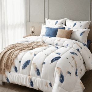 Edredon tipo Plumón Estampado Plumas