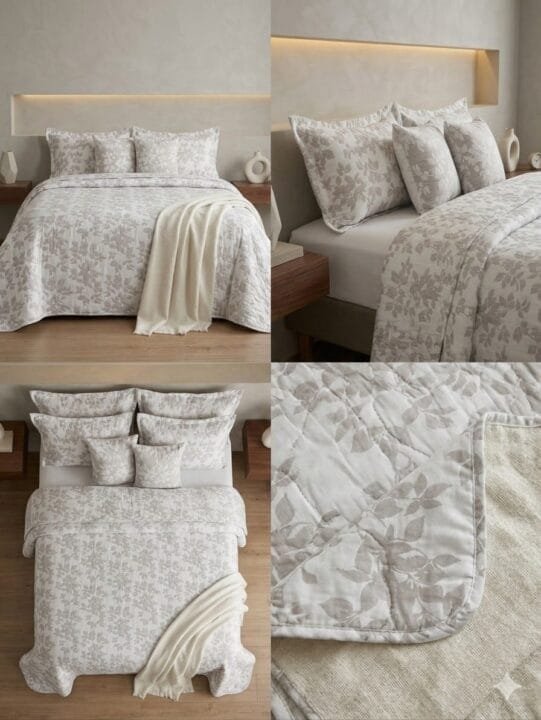 Colcha Matelassé Rama Beige