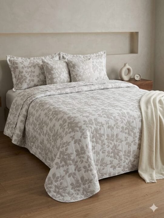 Colcha Matelassé Rama Beige