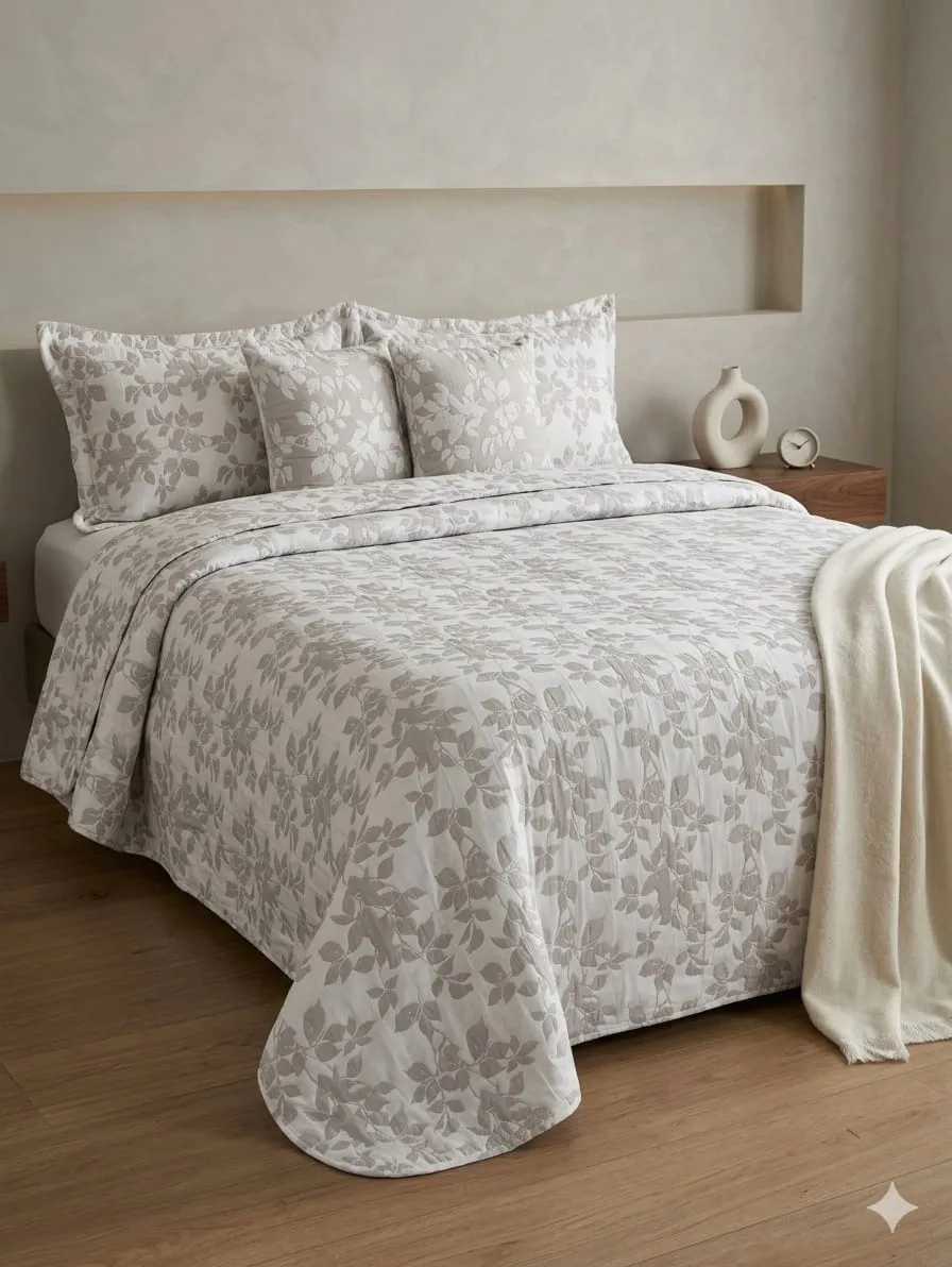 Colcha Matelassé Rama Beige