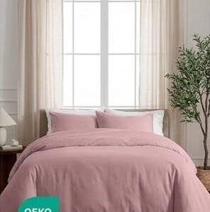 Combo Duvet más Plumón unicolor Liso Palo De Rosa