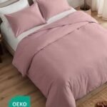 Combo Duvet más Plumón unicolor Liso Palo De Rosa