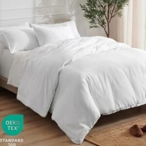 Combo Duvet más Plumón unicolor Liso Blanco