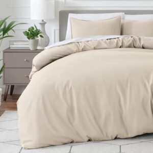 Combo Duvet más Plumón unicolor Liso Beige