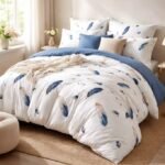 Combo Duvet más Plumón Estampado Plumas