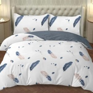 Combo Duvet más Plumón Estampado Plumas