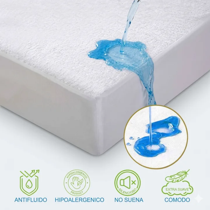 protector de colchon antifluidos