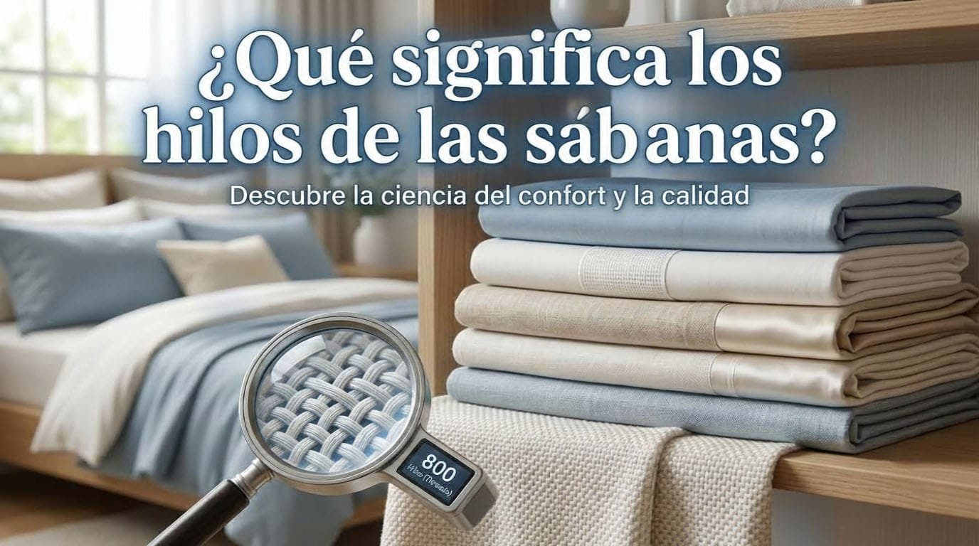 Qué significan los hilos de las sábanas — guía completa Leantex Colombia