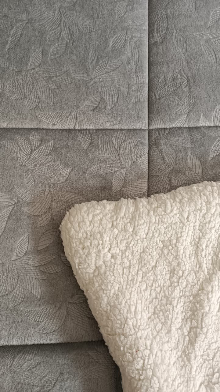 EDREDON OVEJERO GRIS PLATA