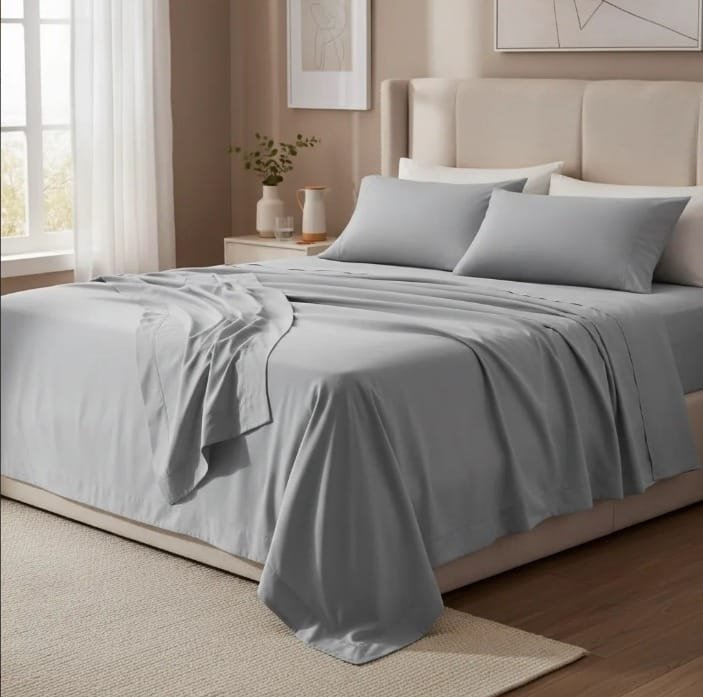 JUEGO DE SABANAS GRIS PLATA JUEGO DE SABANAS GRIS PLATA